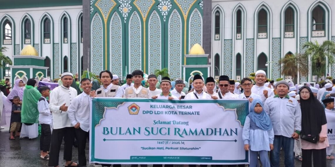 Semarak Sambut Ramadhan 1447 H, DPD LDII Kota Ternate Ikuti Pawai Akbar Bersama Ormas Islam